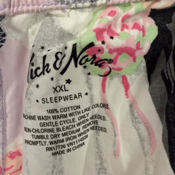Nick & Nora Lavender Bridal Print Pajama Pants - Picture 6 of 8
